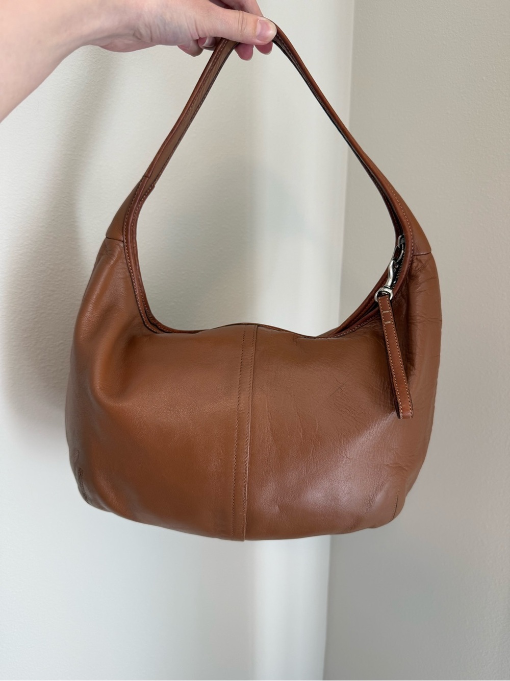 Vintage Coach Ergo Retro Zip Leather Shoulder Bag